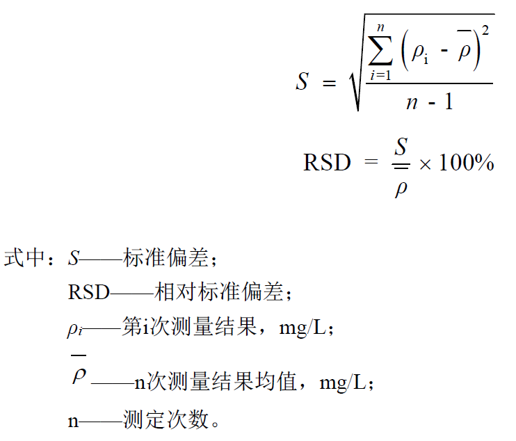 COD水質(zhì)檢測儀的性能試驗方法